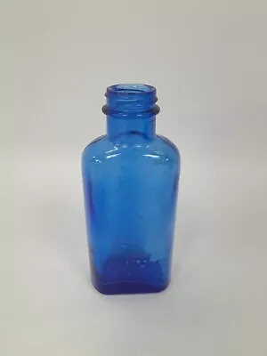 Buy Vintage Cobalt Bottle Dark Blue Glass Medicine Blue Small Bottle C8 O262 • 5.95£