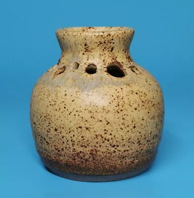 Buy Richard Champion Studio Pottery Oxide Flecked Squat Vase Stamped • 12£