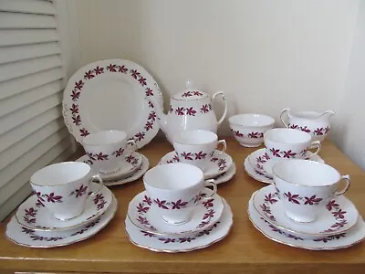 Buy Vintage Colclough  Sweet Chestnut Pattern 22 Piece Tea Set  Including Teapot • 45£