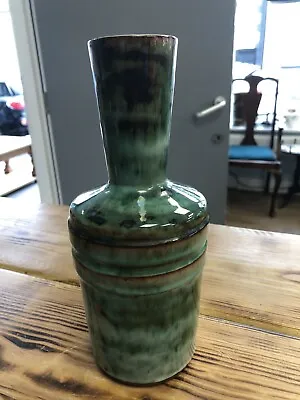 Buy Vintage Welsh Llangollen Slipware Studio Pottery Bottle Vase  23.0 Cms • 45£