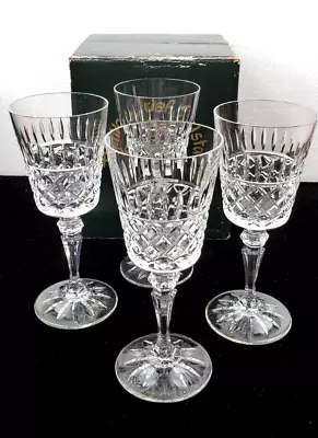 Buy Galway Irish Crystal RATHMORE Set(s)  7  Wine Glasses BOXED 24% Lead Crystal • 57.63£