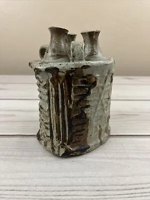 Buy Vtg Maurice Grossman Studio Pottery Vase Tucson MCM Abstract Funky Rare Unique • 260.80£