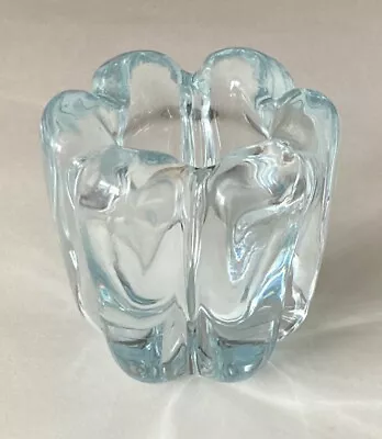 Buy 1950s Orrefors Stella Polaris Vicke Lindstrand Ice Blue Vase Candle Holder 3.25  • 36£