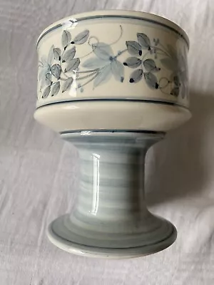 Buy Jersey Pottery Small Pedestal Bowl Handpainted • 4£