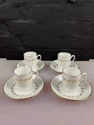 Buy 4 X Spode Delphi Coffee Cups And Saucers Set • 29.99£