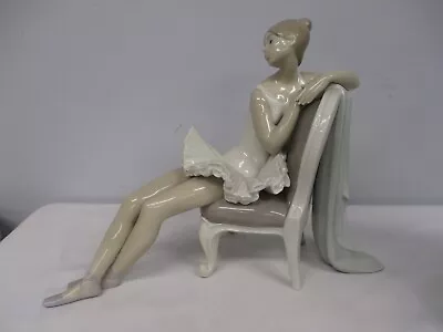 Buy Lladro Ballet Dancer Sitting On Chair 4847 ~ Excellent Condition • 212.96£
