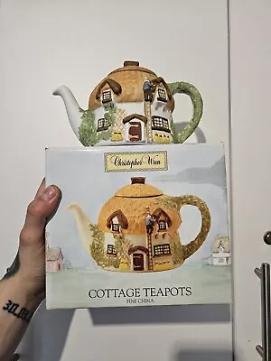 Buy Christopher Wren Cottage Teapot For Staffordshire Tableware England Cottages... • 24.99£