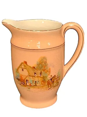 Buy Vintage Pink Porcelain Pitcher Lord Nelson Ware Farm House Family England 6” • 22.20£