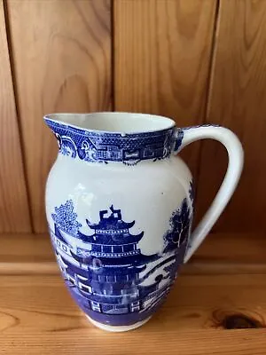 Buy Vintage 1930s StyleOne-Pint Adderley Ware Old Willow Blue & White China Milk Jug • 20£