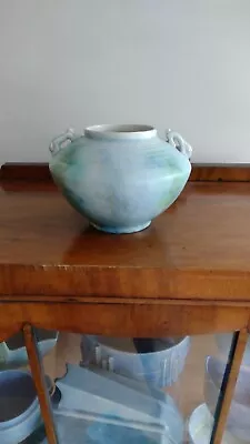 Buy Vintage Art Deco Beswick Pale Blue Speckled Glaze Vase 396 • 20£
