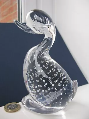 Buy Whitefriars Vintage Art Glass Cute Crystal Flint Duck • 50£