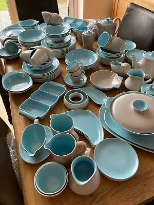 Buy Poole Twintone Dove Grey & Sky Blue ~ Choose Your Item! Stunning Vintage Pottery • 15.95£
