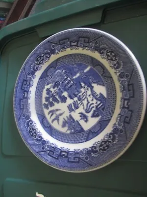 Buy Vintage Grindley Blue Willow Hotel Ware 9” Dinner Plate  England , Mint Cond. • 14.12£