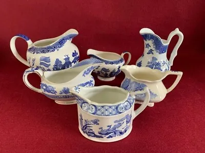 Buy Selection Of Blue & White Vintage Jugs - Selling Individually • 11.50£