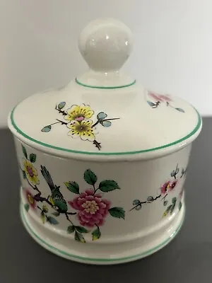 Buy Vintage, James Kent, Old Foley 'Chinese Rose' Lidded Storage Jar Or Pot • 8£