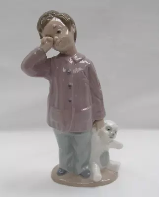Buy LLADRO/NAO  Tired Boy With Teddy Bear  Sleepyhead  Figurine  1139 • 22.99£