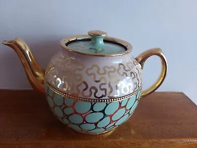 Buy Sadler Teapot Vintage - Pink, Green And Gold • 20£