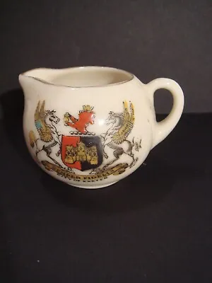 Buy Arcadian Crested Ware City Of Exeter Crest On Jug With Gilt Rim • 5£