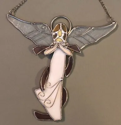 Buy Stained Glass/leaded Glass Angel, Suncatcher, With Chain For Hanging • 18.89£