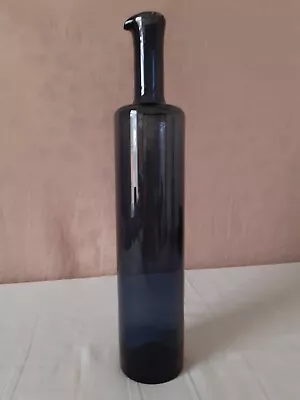 Buy Vintage Nanny Still Finland Riihimäen Lasi Oy Denim Blue Glass Bottle Vase • 320£