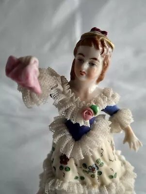 Buy Antique Dresden Lace Figurine • 29.99£