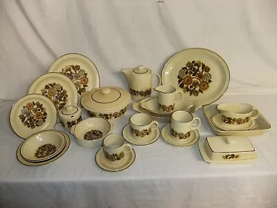 Buy C4 Pottery Poole - Thistlewood - Vintage Tableware, Rustic Style Floral - 1A5D • 8.93£