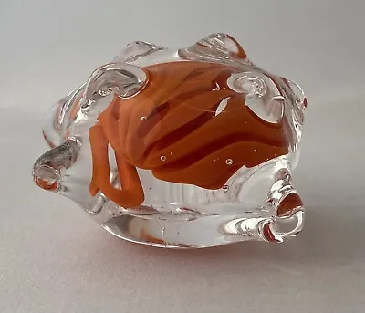 Buy Art Glass Paperweight Unusual Shape Etched Signature • 0.99£
