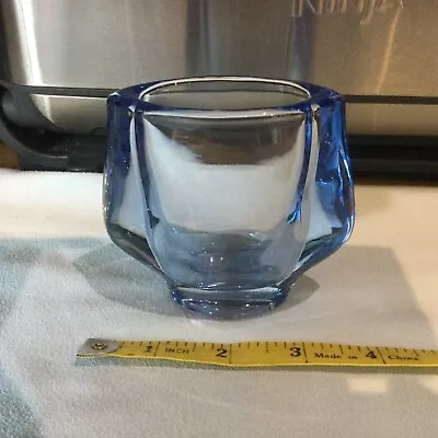 Buy Whitefriars Glass Vase Small Blue • 7.99£