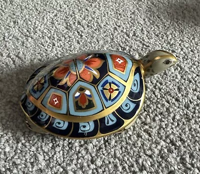 Buy Collectible Vintage Royal Crown Derby Terrapin Paperweight Silver Stopper 2000 • 19.02£