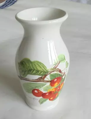 Buy Portmeirion Pomona Vase Biggarreux Cherry Excellent 14cm • 8.50£