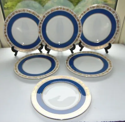 Buy Wedgwood Bone China Whitehall Powder Blue  6 X 23cm Luncheon Plates W3993 • 45£