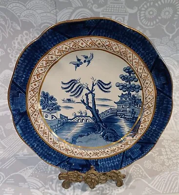 Buy Willow Pattern Plate By Booths . Excellent Condition & Lovely Gilding. • 10£