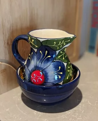 Buy Beautiful Handpainted Jug And Bowl From Spain - Similar To Anthropologie • 20£