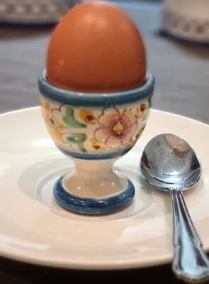 Buy Sicilia Ceramic Egg Holder 1pc - Handmade Decorated From Sicilian Artisans. H6cm • 13£