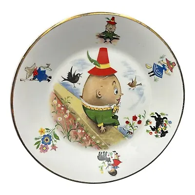Buy Vtg Kids Arklow Humpty Dumpty Nursery Rhyme Child’s Plate Made In Ireland 7.75” • 19.11£