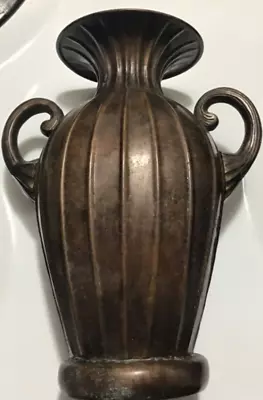 Buy 8”Antique Bronze Old Hand Ribbed Primitive Tribal Indian Water Storage Pot /VASE • 85.49£