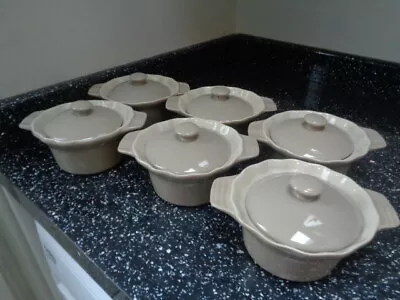 Buy Laura Ashley Stoneware Lidded Soup Bowls X 6 - Unused • 45£