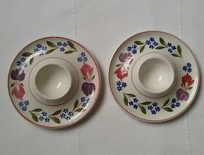 Buy Adams Old Colonial Egg Cup Saucer Set Of 2 Authentic Vintage Made In England VGC • 21.99£