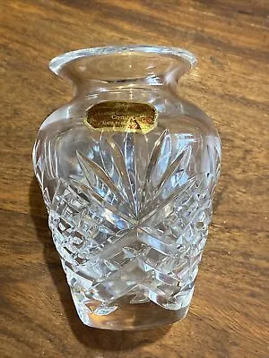 Buy Royal Doulton Small Lead Crystal Etched Glass Vase. Original Label • 6.90£