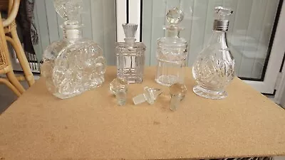 Buy  Cut Glass And Traditional Made Glass Scent Bottle With Stoppers • 20£