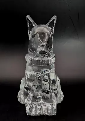 Buy Vintage Pukeberg Sweden Studio Glass Large Dog Figurine / Paperweight • 59£