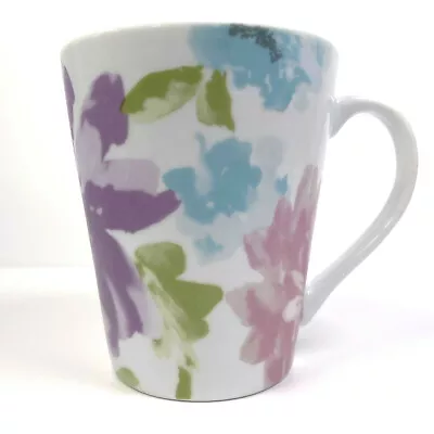 Buy Tesco Porcelain Mug Floral Watercolour Art Wild Poppies Pastel Pink Purple Blue • 0.99£