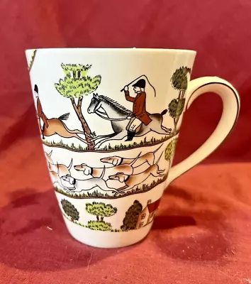 Buy Crown Staffordshire Hunting Scene Tall Tapered  Mug  Mint Condition • 24.50£