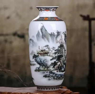 Buy Jingdezhen Ceramic Vase Flowers Chinese Style Porcelain Antique Reproduction • 47.52£