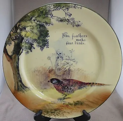 Buy Royal Doulton Series Ware 10.4  Plate  Fine Feathers Make Fine Birds • 12.99£