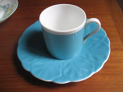 Buy Vintage Aynsley Blue Bone China Cup And Saucer • 2£