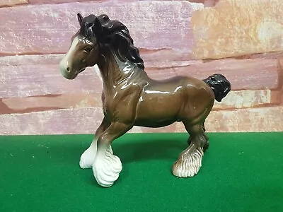 Buy Beswick Shire Horse. Gloss Brown. Lovely Horse • 24.95£
