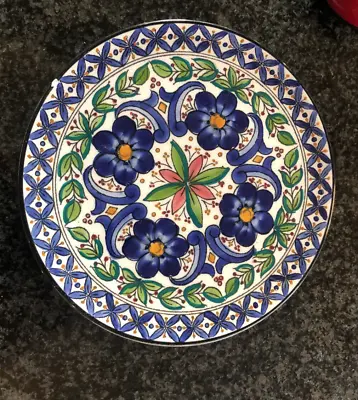 Buy Vintage Spanish Ceramar Pottery Ceramic Floral Hand Painted 7” Wall Plate Plaque • 11£