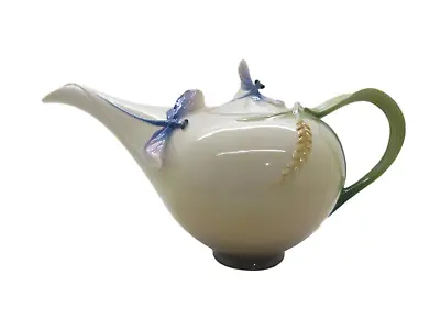 Buy Coffee Pot Teapot Franz Porcelain Delicate - Decor Dragonfly New Art • 148.55£