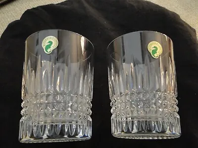 Buy 2 Waterford Lismore Double Diamond Old Fashioned Tumblers, New, No Box • 120.63£